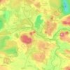 Mappa topografica Most, altitudine, rilievo
