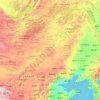 Mappa topografica Inner Mongolia, altitudine, rilievo