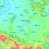 Mappa topografica 院格庄街道, altitudine, rilievo