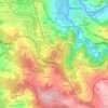 Mappa topografica Requián, altitudine, rilievo