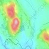 Mappa topografica Shean, altitudine, rilievo