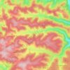 Mappa topografica Urach, altitudine, rilievo