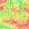 Mappa topografica Elsenborn, altitudine, rilievo
