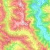 Mappa topografica Mombarcaro, altitudine, rilievo