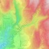 Mappa topografica Ronzone, altitudine, rilievo