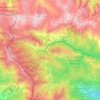 Mappa topografica Briga Alta, altitudine, rilievo