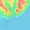 Mappa topografica Madalena, altitudine, rilievo