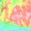 Mappa topografica Highlands, altitudine, rilievo