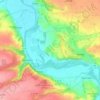 Mappa topografica Kloschwitz, altitudine, rilievo