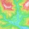 Mappa topografica Lamon, altitudine, rilievo