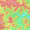 Mappa topografica Bad Laasphe, altitudine, rilievo