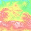 Mappa topografica Чеди-Хольский кожуун, altitudine, rilievo