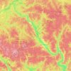 Mappa topografica Кологривский муниципальный округ, altitudine, rilievo