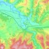 Mappa topografica Ceva, altitudine, rilievo