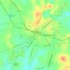 Mappa topografica Winnsboro, altitudine, rilievo