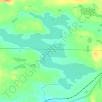 Mappa topografica Люття, altitudine, rilievo