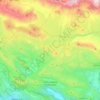 Mappa topografica Santo Stefano di Sessanio, altitudine, rilievo