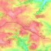 Mappa topografica Gussenstadt, altitudine, rilievo