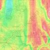 Mappa topografica Trumbull County, altitudine, rilievo