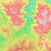 Mappa topografica Posada de Valdeón, altitudine, rilievo