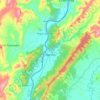 Mappa topografica Nariño, altitudine, rilievo
