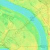 Mappa topografica Niederkassel, altitudine, rilievo
