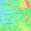 Mappa topografica Waal, altitudine, rilievo