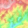 Mappa topografica São Pedro de France, altitudine, rilievo