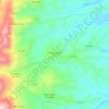 Mappa topografica Torano Castello, altitudine, rilievo