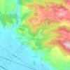 Mappa topografica Colle San Magno, altitudine, rilievo