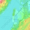 Mappa topografica Oakfield, altitudine, rilievo