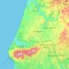 Mappa topografica Sintra, altitudine, rilievo