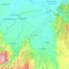 Mappa topografica Bajo Cauca, altitudine, rilievo