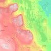 Mappa topografica Riding Mountain, altitudine, rilievo