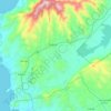 Mappa topografica Gwassi South ward, altitudine, rilievo