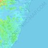 Mappa topografica Jucu, altitudine, rilievo