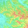 Mappa topografica Palaia, altitudine, rilievo