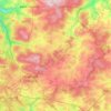 Mappa topografica 6800, altitudine, rilievo