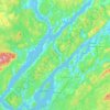Mappa topografica Kingston Peninsula, altitudine, rilievo