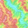 Mappa topografica Camerana, altitudine, rilievo