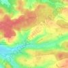 Mappa topografica Ohmden, altitudine, rilievo