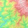 Mappa topografica East Sikkim District, altitudine, rilievo