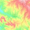 Mappa topografica Gesico, altitudine, rilievo