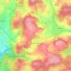 Mappa topografica Zainingen, altitudine, rilievo