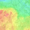 Mappa topografica Ижора, altitudine, rilievo