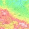 Mappa topografica Totonicapán, altitudine, rilievo