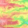 Mappa topografica Anthée, altitudine, rilievo