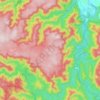 Mappa topografica Glen Nevis, altitudine, rilievo