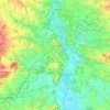 Mappa topografica Larraga, altitudine, rilievo