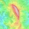 Mappa topografica Città di San Marino, altitudine, rilievo